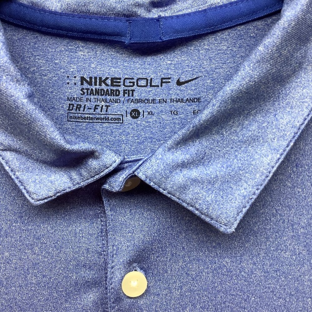 Nike Golf Polo Shirt Dri-Fit Tour Performance Mens XL Short Sleeve Logo - Picture 3 of 9